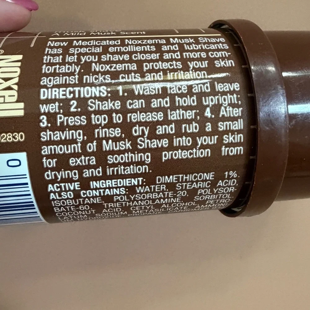Vintage Noxzema Medicated Musk Shave Cream 3.5oz Noxell Corp USA Rare HTF